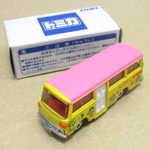 おもちゃ缶トミカ第5弾-05☆三菱　ローザ　幼稚園バス①（加工）